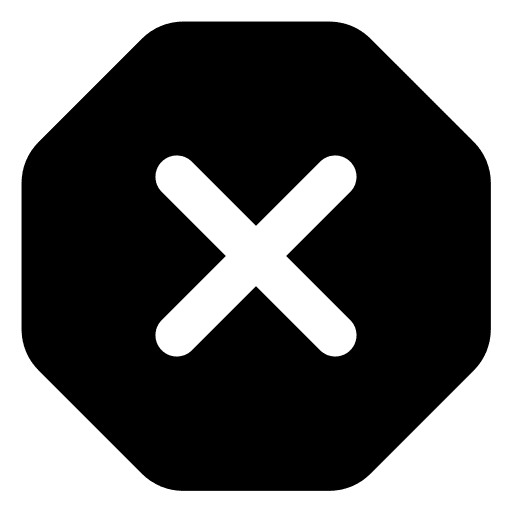 Clear delete uninstall button icon