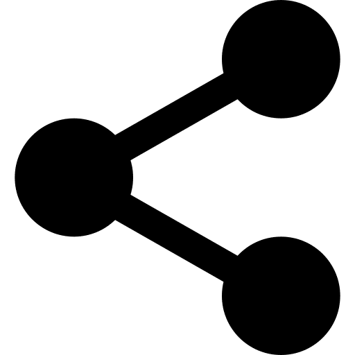 Sharing multimedia sharing circles icon