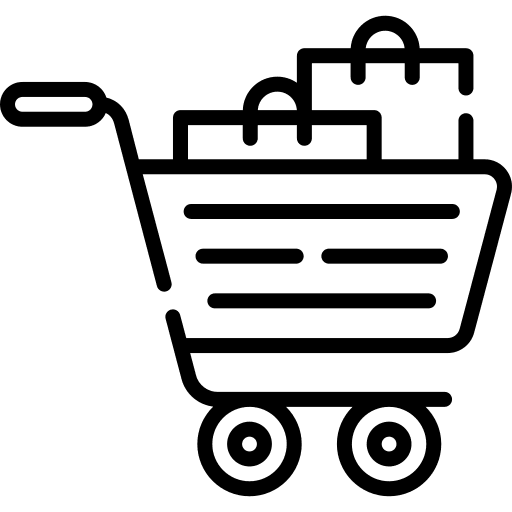 Shopping cart supermarket marketing commerce and shopping icon