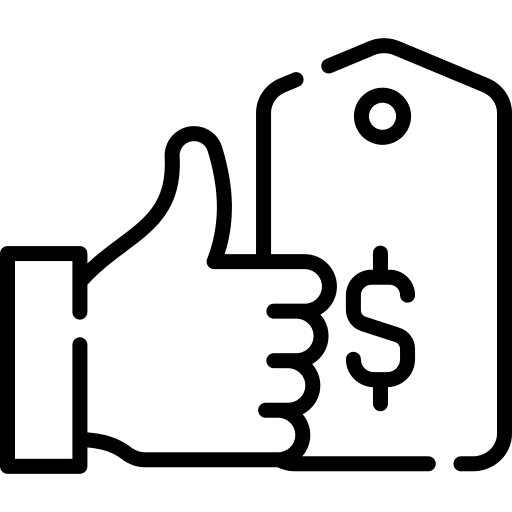 Best price promotion sales like icon