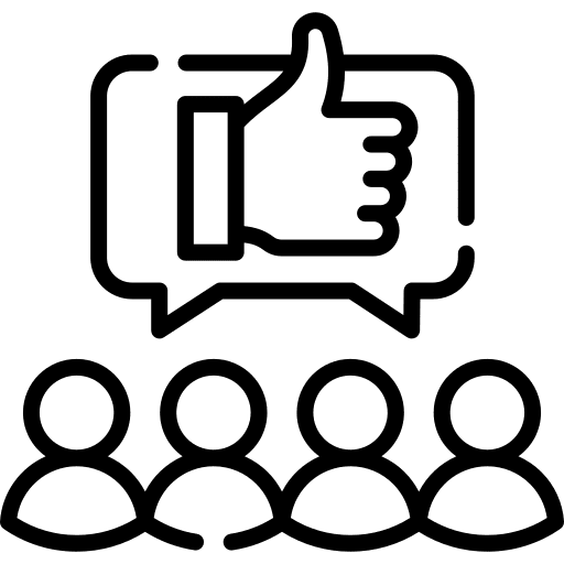 Like approval people social media icon Like approval people social media icon