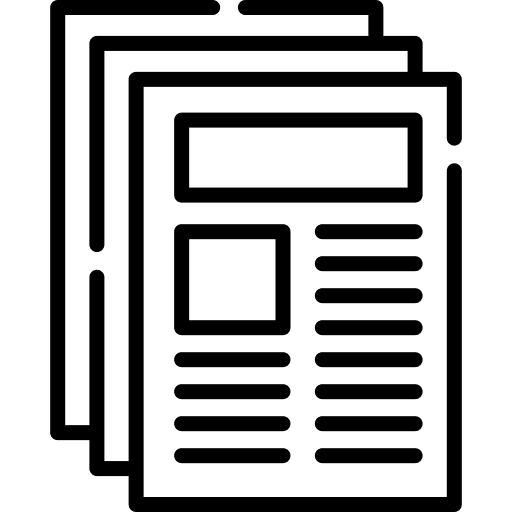 Newspaper magazine news journal icon