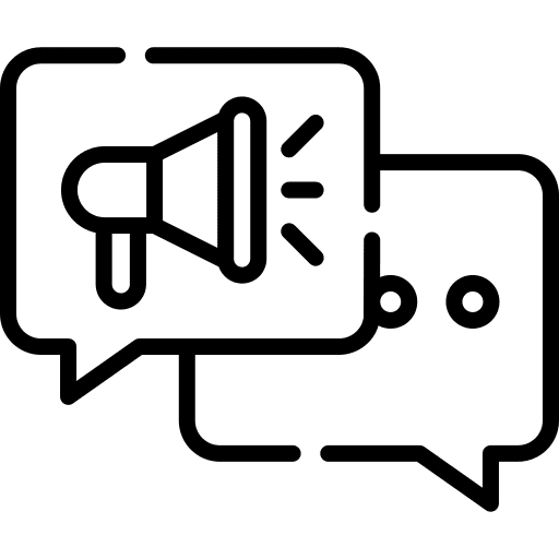 Speech bubble megaphone loud speaker chat box icon Speech bubble megaphone loud speaker chat box icon