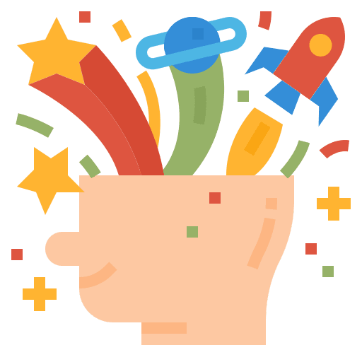 Brain intelligence mind user icon