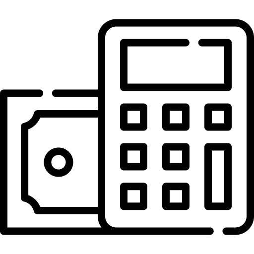 Budget money budget calculator icon Budget money budget calculator icon