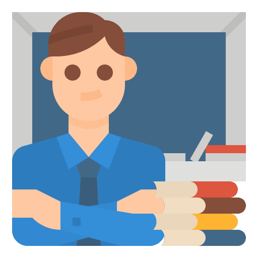 Teacher occupation knowledge teacher icon