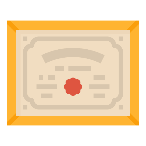 Diploma certificate education school icon Diploma certificate education school icon