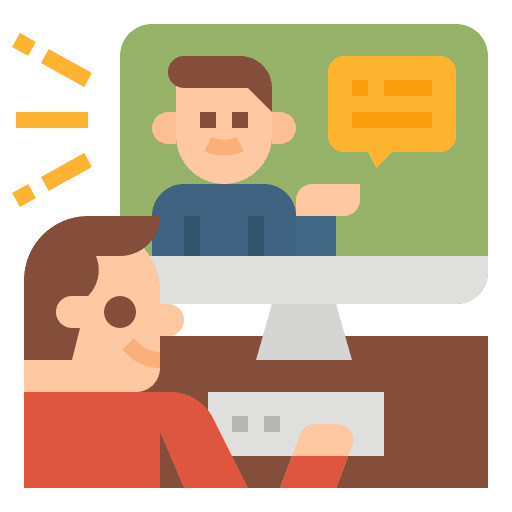 E-learning school study knowledge icon E-learning school study knowledge icon