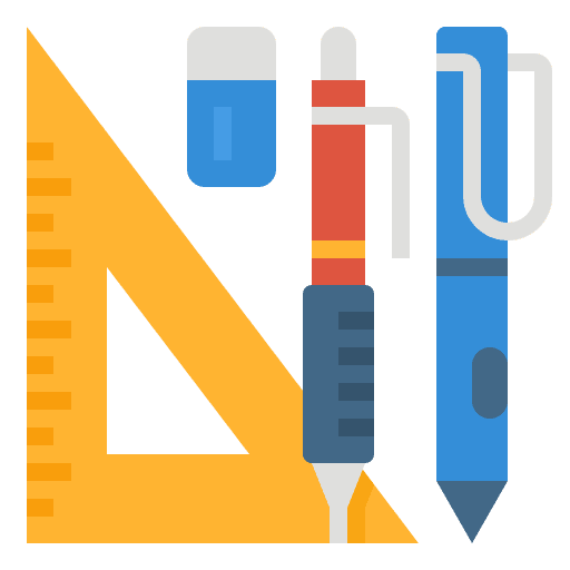 Stationery school ruler education icon Stationery school ruler education icon