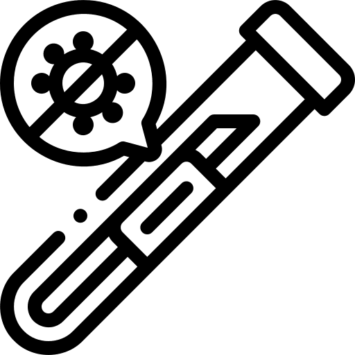 Blood test healthcare and medical blood test coronavirus icon