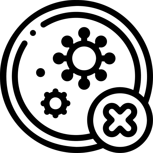 Coronavirus covid bacteria petri dish icon Coronavirus covid bacteria petri dish icon