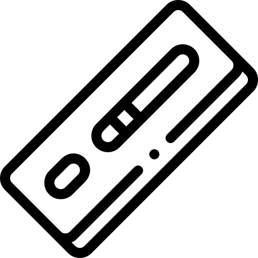 Swab infection test tube nose icon Swab infection test tube nose icon