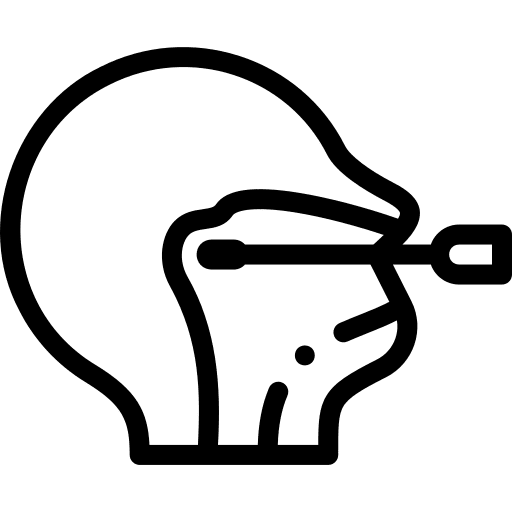 Swab pcr test head cotton swab icon