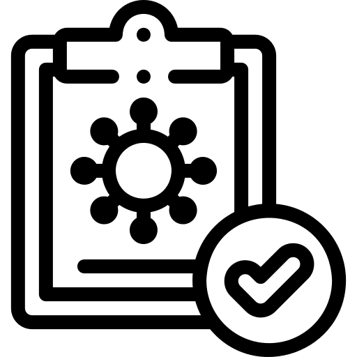 Test results file healthcare and medical covid 19 icon