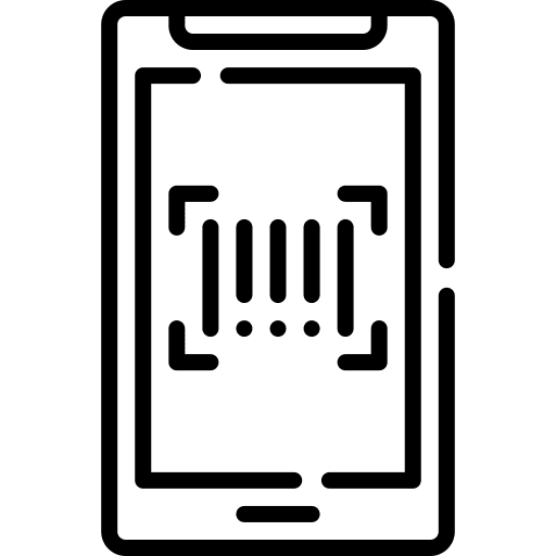 Barcode product commerce and shopping smartphone icon