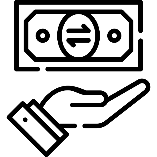 Money back guarantee refund gesture money back guarantee icon