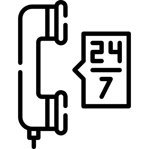 24 hours support customer service assistance telephone icon 24 hours support customer service assistance telephone icon