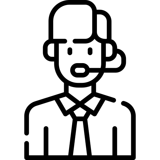 Customer service agent contact center headset customer service agent icon Customer service agent contact center headset customer service agent icon