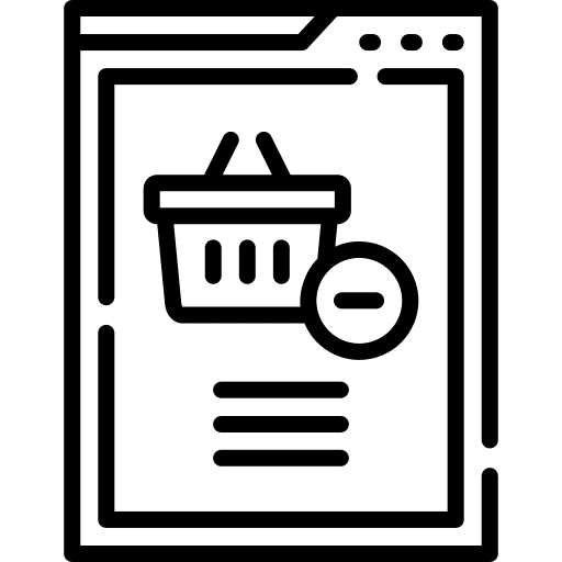 Delete cart delete cart online store shopping basket icon Delete cart delete cart online store shopping basket icon