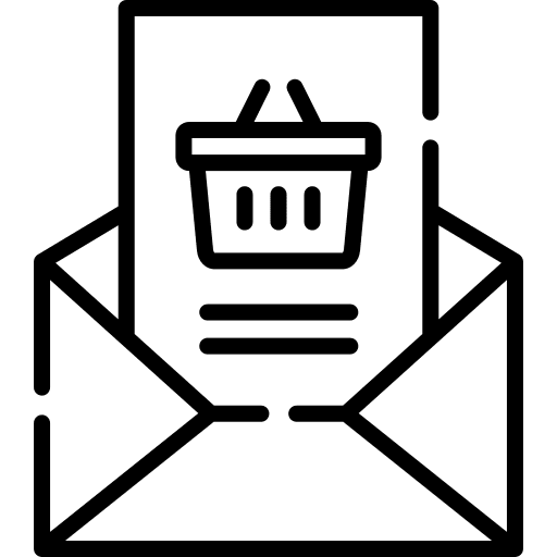 Email email shopping basket mail icon Email email shopping basket mail icon