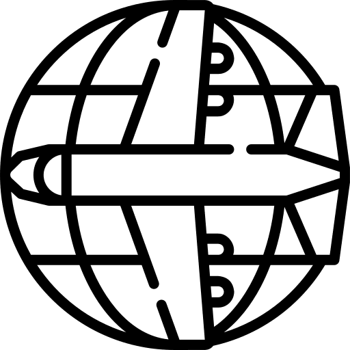 Flight earth grid transportation aircraft icon Flight earth grid transportation aircraft icon