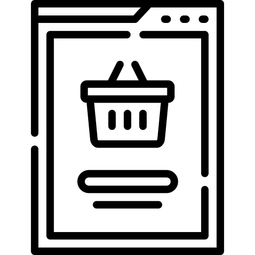 Online shopping internet online shopping website icon Online shopping internet online shopping website icon