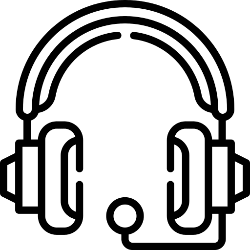 Headset customer support call center electronics icon Headset customer support call center electronics icon