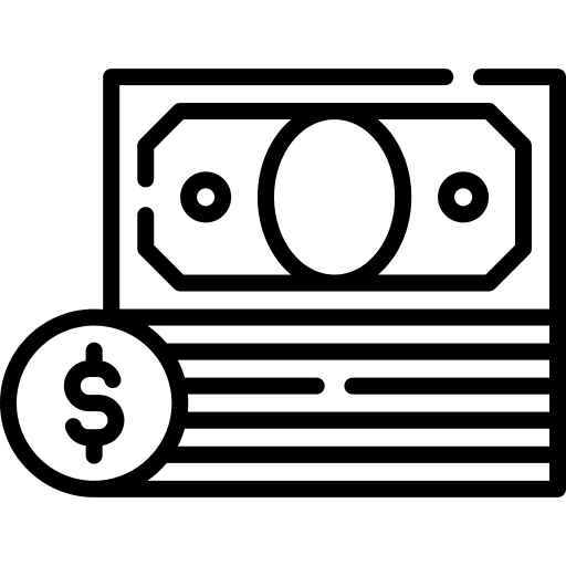 Money banknote cash stack icon Money banknote cash stack icon