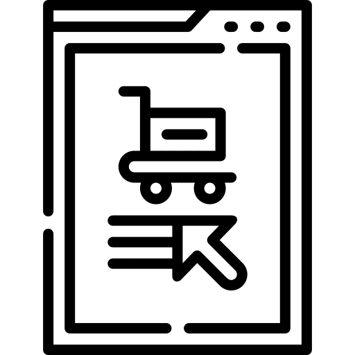 Online shopping browser ecommerce website icon Online shopping browser ecommerce website icon