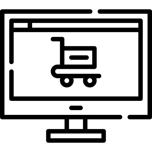 Online shopping computer online shop online store icon Online shopping computer online shop online store icon