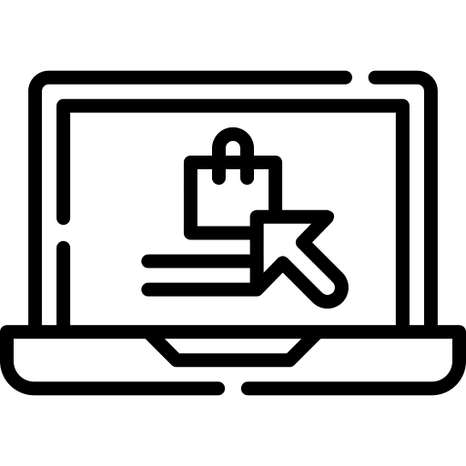 Online shopping online store commerce and shopping online shop icon Online shopping online store commerce and shopping online shop icon