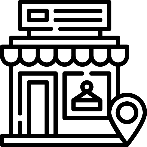 Store placeholder supermarket map pointer icon Store placeholder supermarket map pointer icon