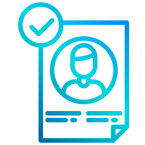 Hire resume selected curriculum vitae icon