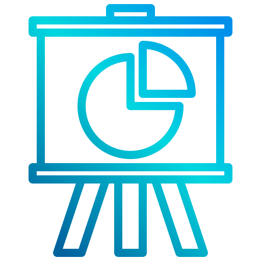 Presentation leader business and finance pie chart icon
