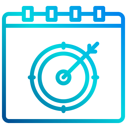 Target target calendar dart icon