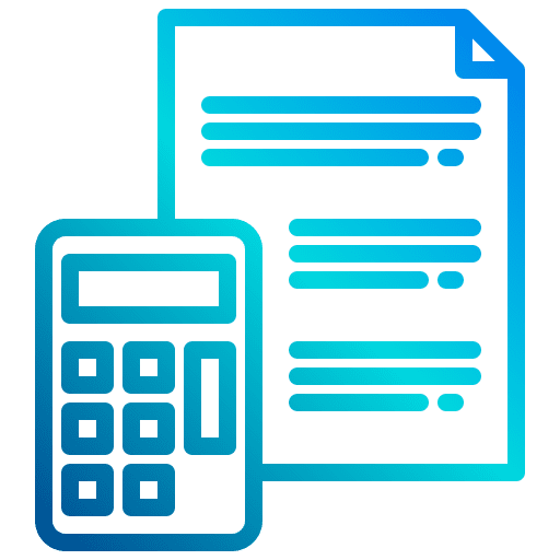 Calculator business and finance calculator budget icon