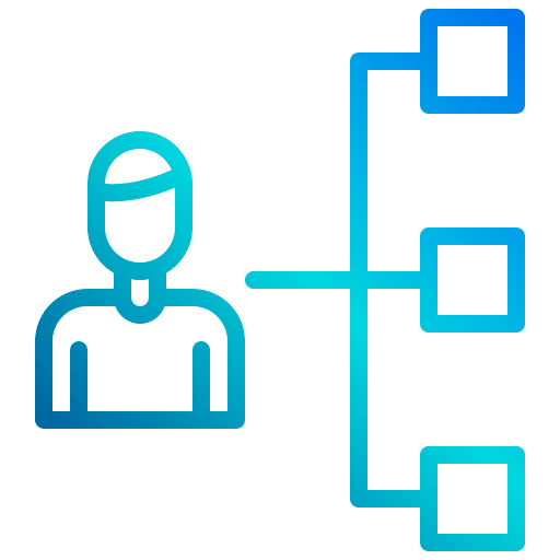 Project management relation people user icon
