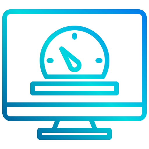 Speed test seo and web download page speed icon