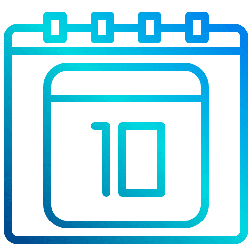 Calendar time and date project management calendar icon