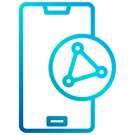 Share advertising phone share icon