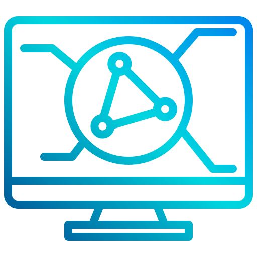 Share computer share monitor icon