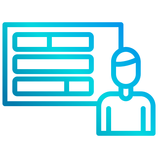 Skills competence human resources user icon