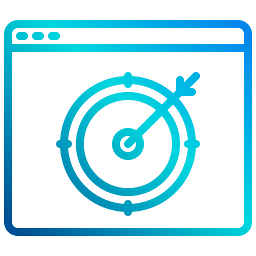 Target business and finance target project management icon