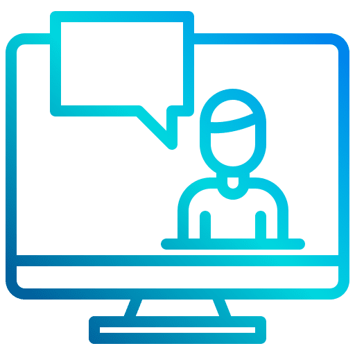 Video call manager video call monitor icon