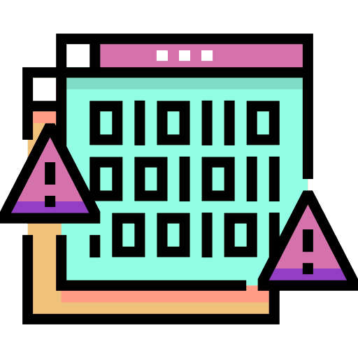 Hacker seo and web cyberpunk binary code icon