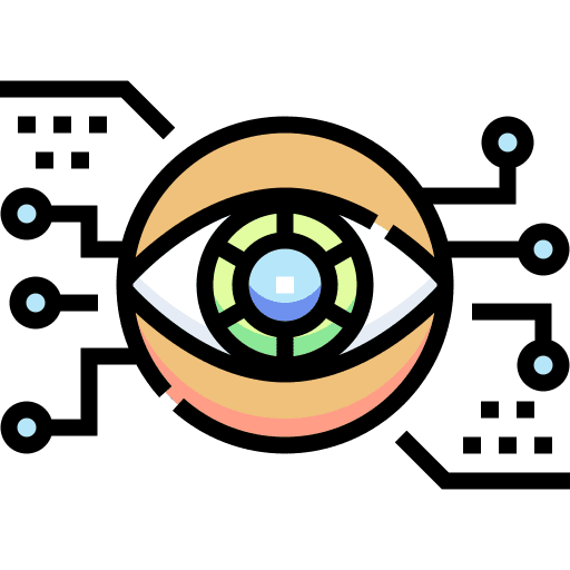 Retina technology vision retina icon