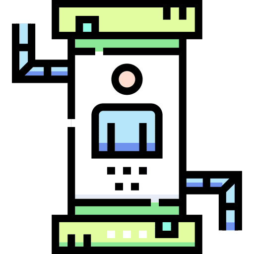 Teleport future transportation capsule icon