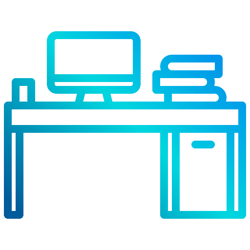 Workspace desk workspace computer icon