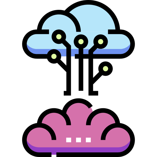 Brain futuristic brain electronics icon