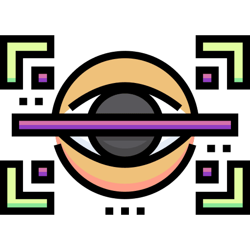 Eye scan scanner vision eye icon